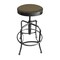 Holland Bar Stool Co Adjustable Stool, Clear Coat Finish, Graph Cork Seat 910CL017 - alternate 1